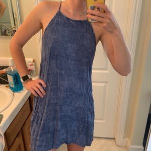 Tank top light denim dress